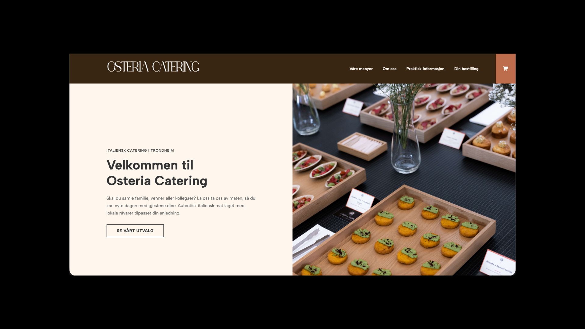 Sviluppo Web Osteria Catering Padova
